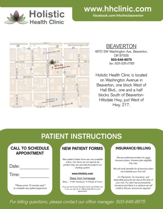 Authorization Form(2/2) Design for Holistic Health Clinic